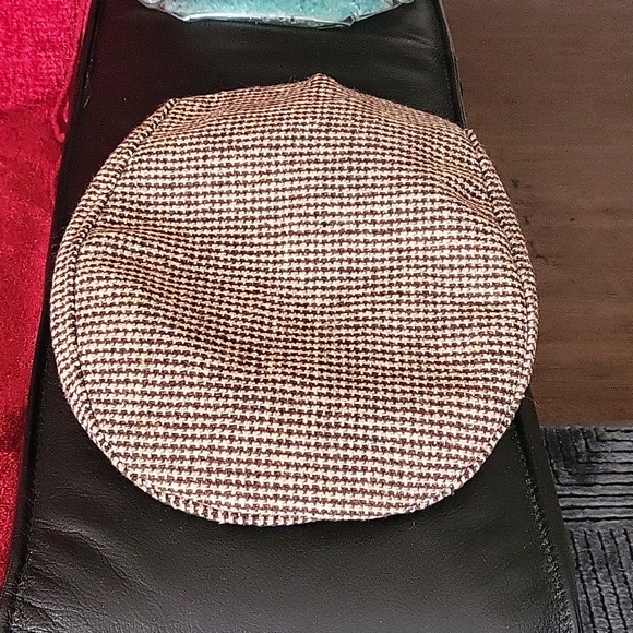 VINTAGE UNITED HATTERS MILLINERY WORK INTL UNION NEWSPAPER BOY TWEED WOOL CAP - Picture 1 of 3